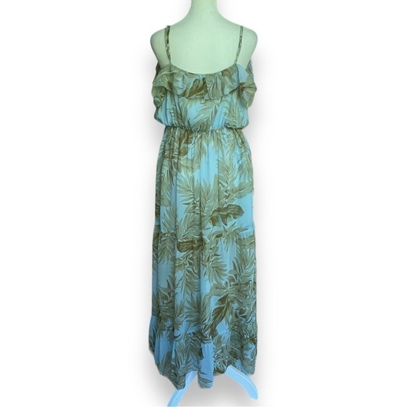 AMUSE Society Midsummer Floral Maxi Dress in Sea Wind | Size Large - Picture 9 of 16